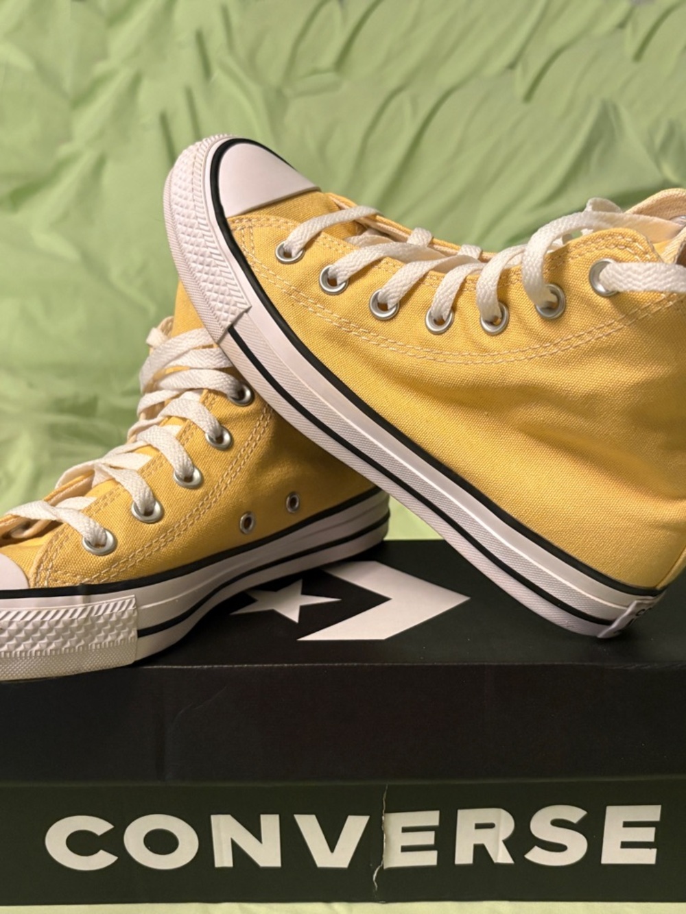 Converse unisex Yellow High Top Sneakers - Picture 2 of 4